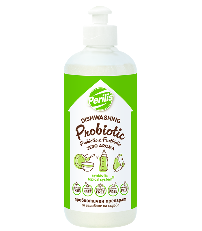 DISHWASHING PROBIOTIC 500ML БЕЗ АРОМАТ Prebiotic & Postbiotic ПРОБИОТИЧЕН ПРЕПАРАТ ЗА ИЗМИВАНЕ НА СЪДОВЕ